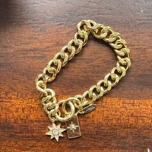 Ettika Gold Star Charm Bracelet